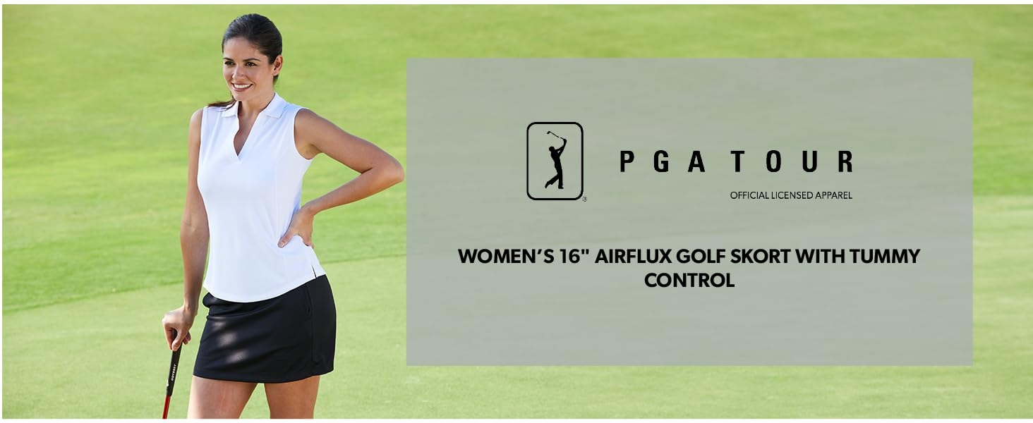 Women's 16" Airflux Dry-Fit Golf Skort